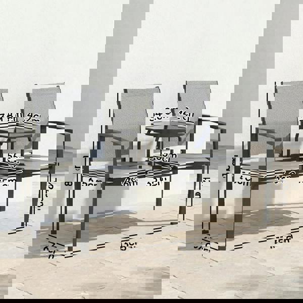 Garden Loveseat with Built-in Coffee Table