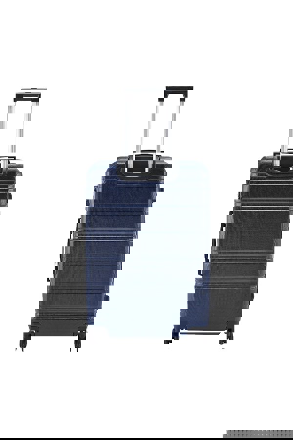 Living and Home Hardshell Rolling Luggage Trolley Travel Case, 24" Blue