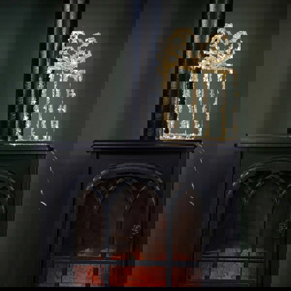 Samuel Alexander 22cm Light up Acrylic Christmas Present with 80 Warm White LEDs