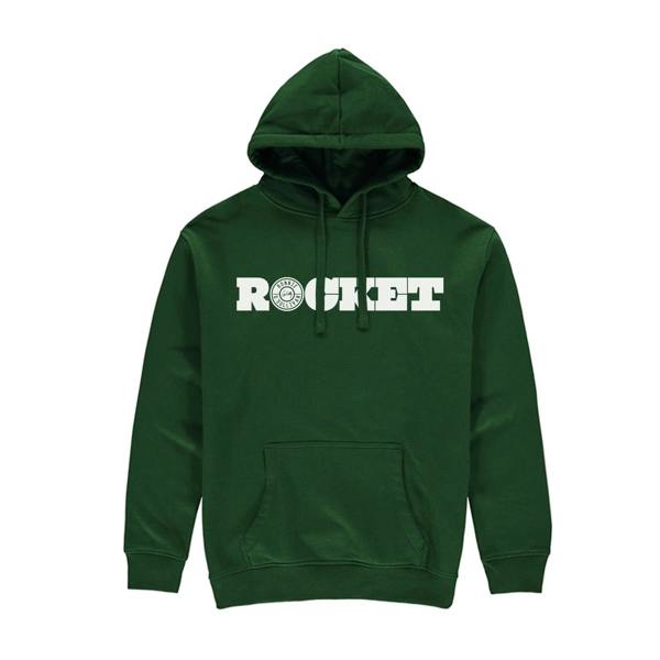 Rocket Retro Hoodie - Bottle Green