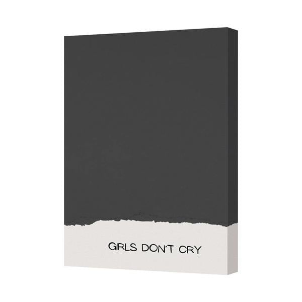 Benjamin Tate Design Girls Dont Cry Canvas Art Print With Deep Wooden Frame