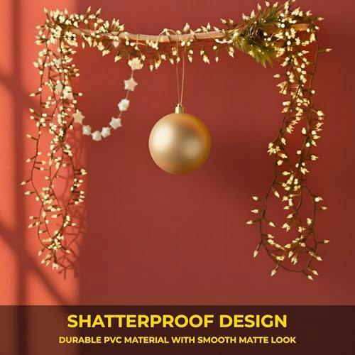 2cm Matte Champagne Christmas Bauble for Elegant Home and Tree Decorations image 6