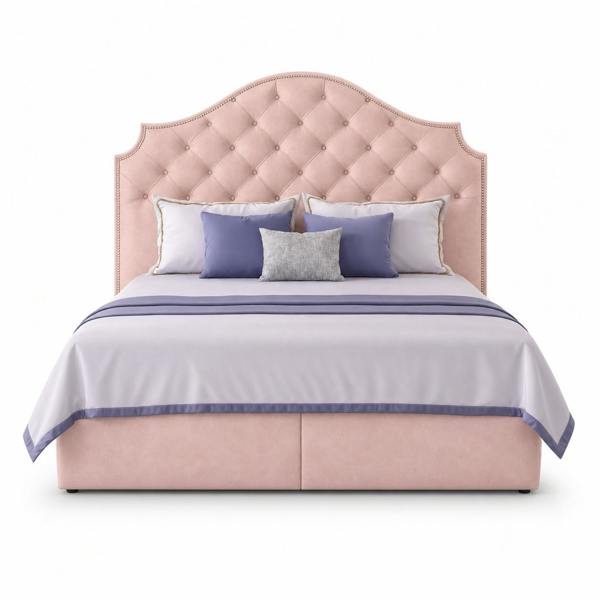Great British Beds Dundee Divan Bed - Pink Plush
