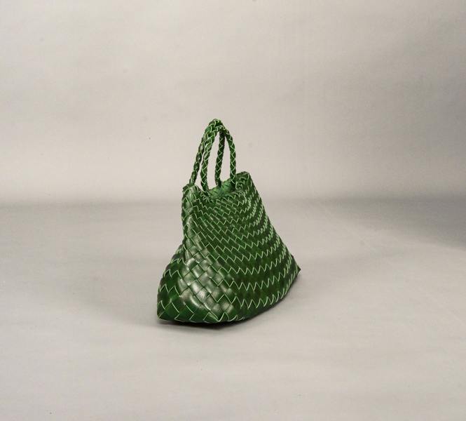 RIMINI Hand Woven Tote 'Adelina' - Green
