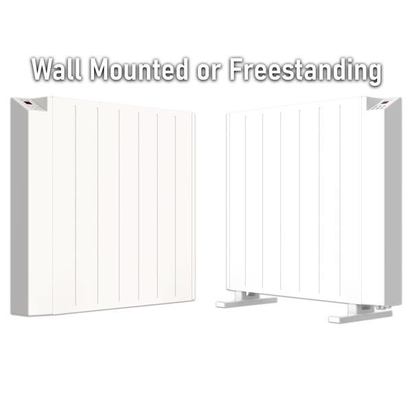 MYLEK Electric Radiator Panel Heater WIFI Smart APP Eco 1500W Bathroom Safe Wall Mounted Timer Thermostat