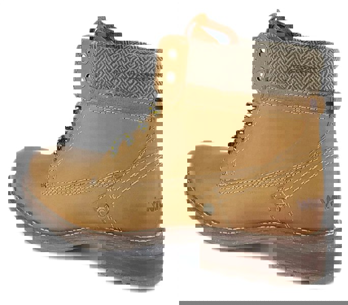 Wrangler Hill Tweed Lace Leather Combat Mens Boots