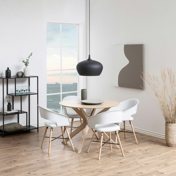 Furniture To Go I_Duncan Round Dining Table in White Oak