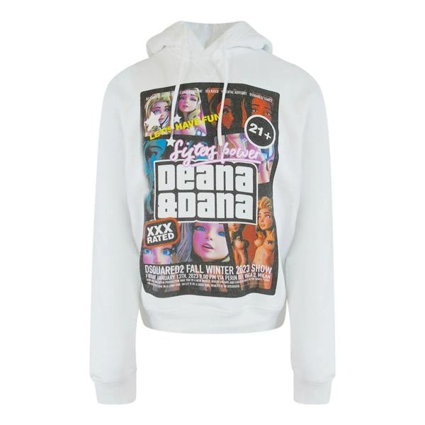 Dsquared2 Sisters Power Deana And Dana White Hoodie
