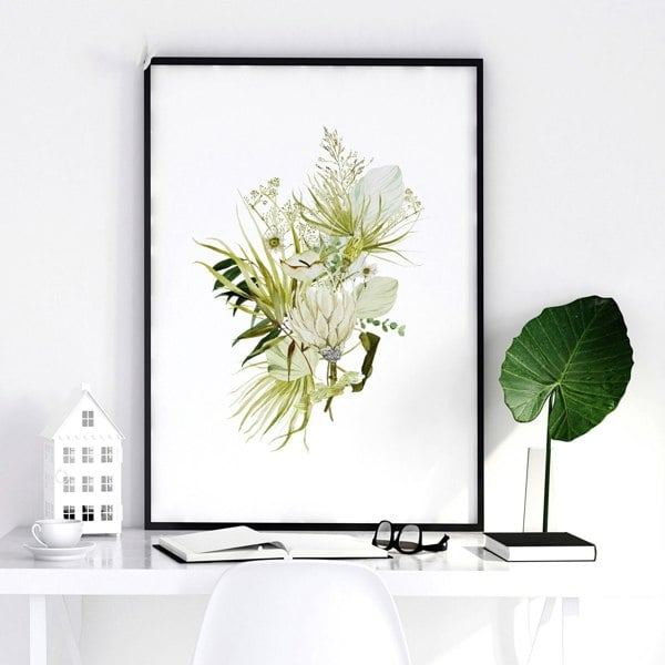 Office desk decor ideas | set of 3 wall art prints