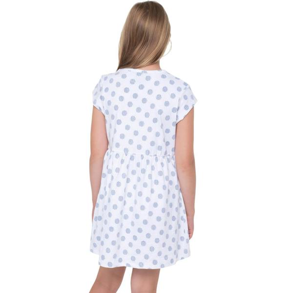 Trespass Girls Polka Dot & Stripe Casual Dress - White - 