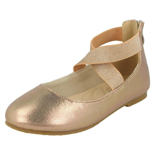 Spot On Girls Spot On Crossed Strap Ballerinas
