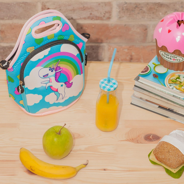 Fringoo Kids Thermal Insulated Cooler Lunch Bag with Zipped Pocket & Shoulder Strap for School or Nursery