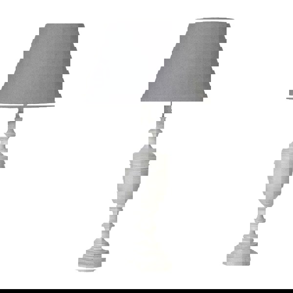 Hill Interiors Lentia Urn Linen Table Lamp (UK Plug) - Grey