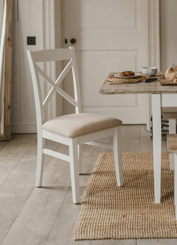 Statement Furniture Florence Crossback Dining Chair with Upholstered Seat