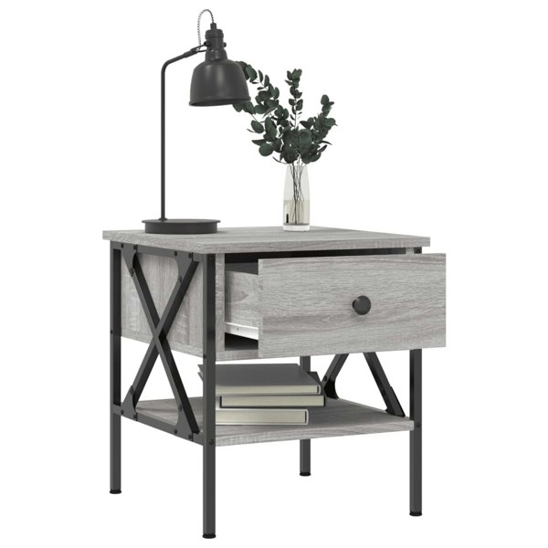 Berkfield Bedside Tables 2 pcs Grey Sonoma 40x42x45 cm Engineered Wood