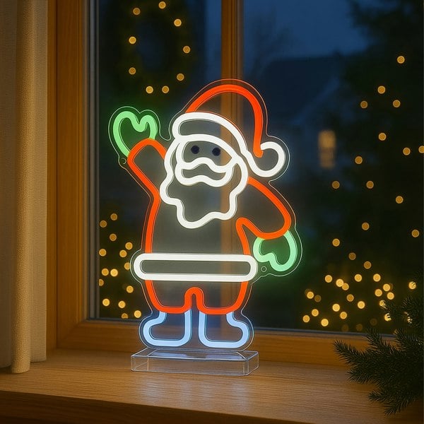 Xmas Haus LED Neon Festive Lights Santa
