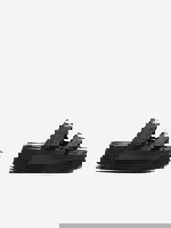 Palm Angels Kids Logo Sandals in Black