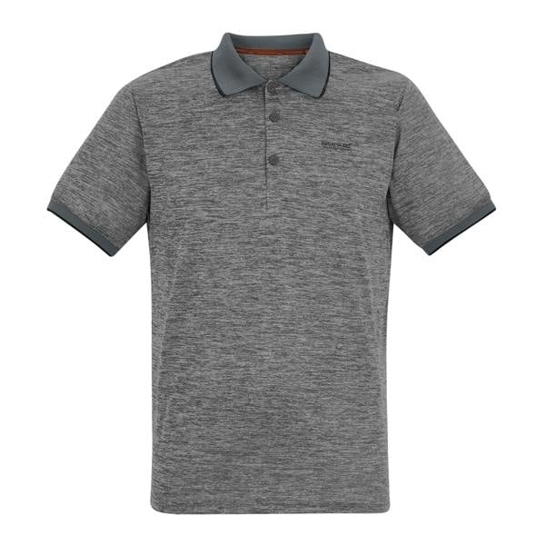 Regatta Mens Remex II Jersey Polo Shirt - Dark Storm - 