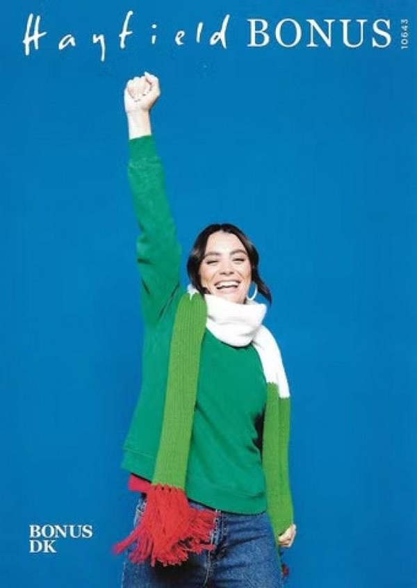 Hayfield Bonus DK Knitting Pattern 10643, Scarves One Size