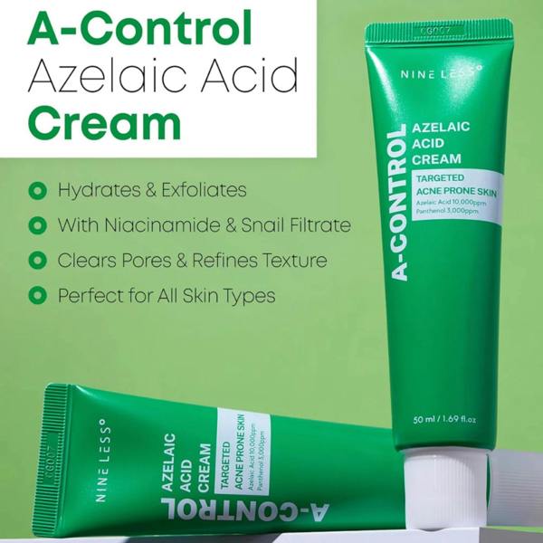 NINE LESS A-Control Azelaic Acid Cream 50ml