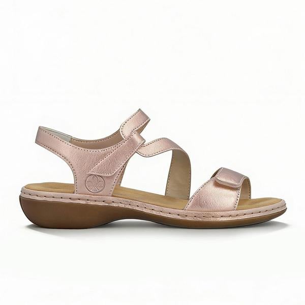 Rieker 659C7-89 Comfort Sandals in Gold