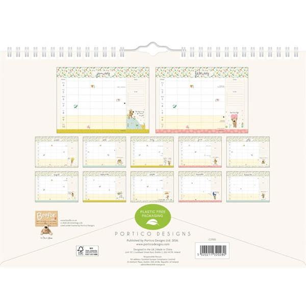 Boofle A4 Family Organiser 2027, Family Planners, Week To View, Family, Gift