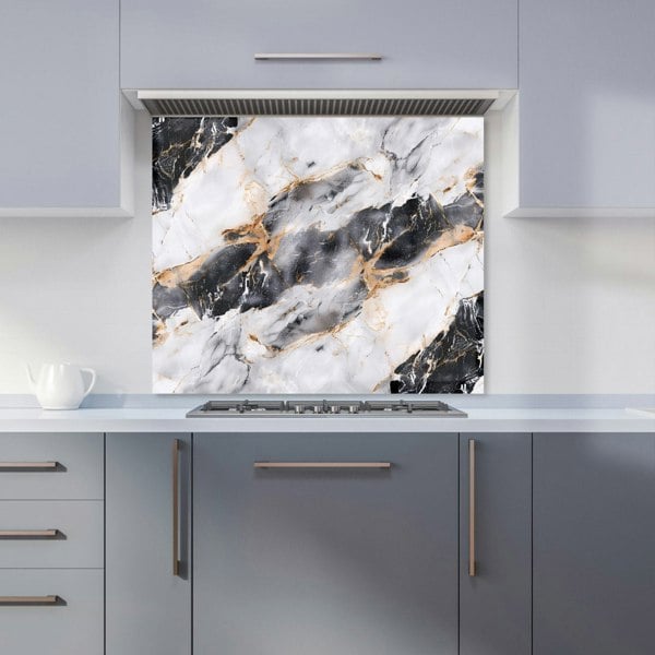 Warren Reed - Designer Exquisite White Marble Effect Kitchen Splashback