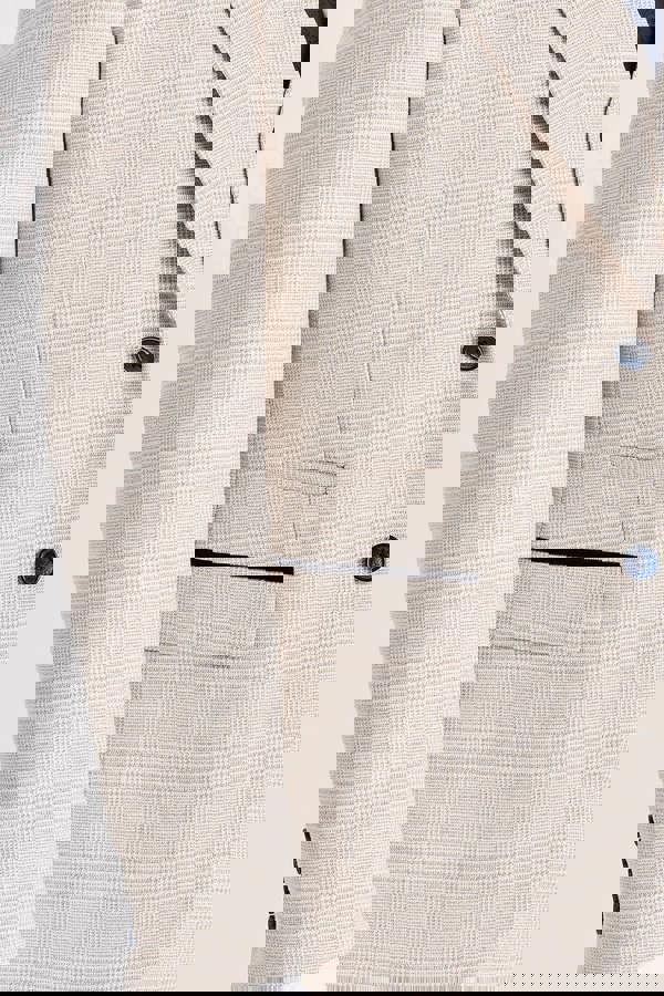 Paul Andrew Regent - Men's Cream 3 Piece Checked Tailored Fit Suit