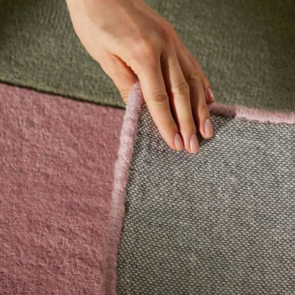 Ted Baker Wool Multicolour Rug, underfloor heating, thick pile, abstract geometry design, hand-crafted rug.