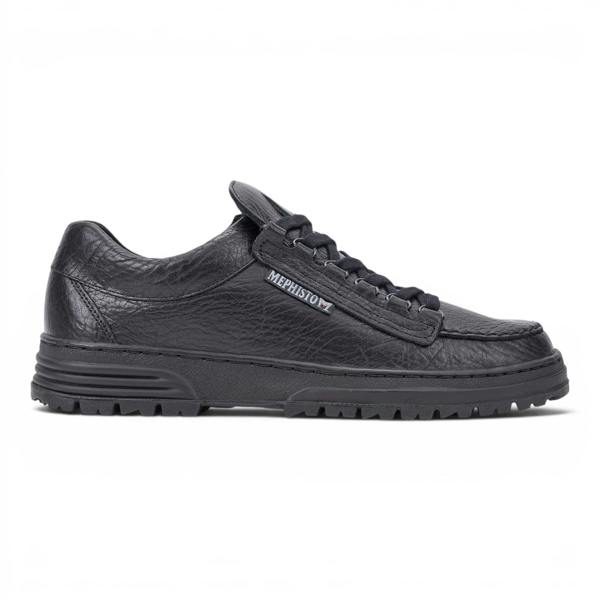 Mephisto Cruiser Men's Leather Black Walking Shoes - Mamouth 714