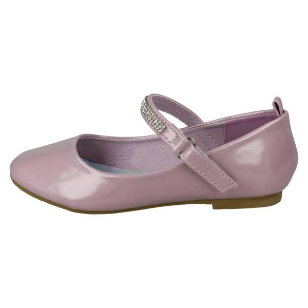 Spot On Girls Spot On Diamante Bar Strap Ballerinas H2485