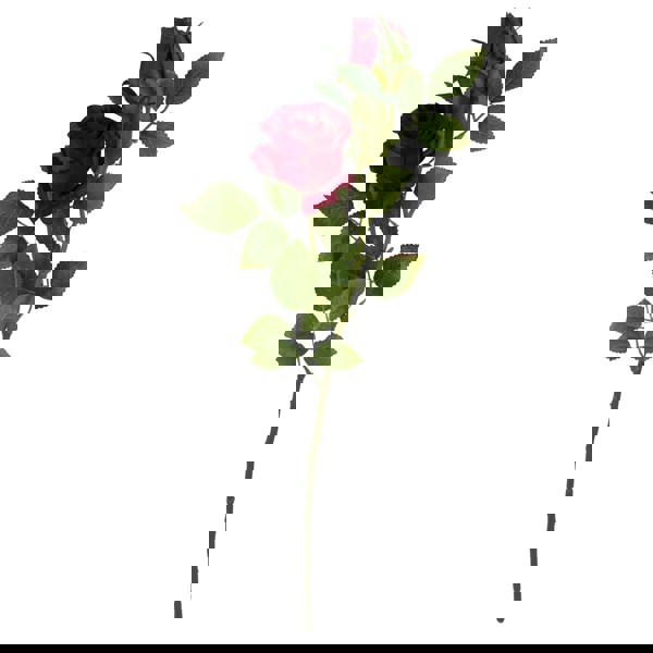 Leaf Pack of 6 x 60cm Artificial Red Rose Flower