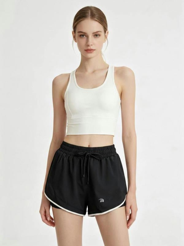 Anniou Women's 2-in-1 Athletic Shorts