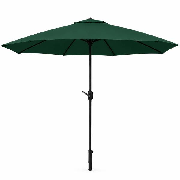 The Garden Marketplace 2.7M Wide Garden Parasol Tilt and Crank