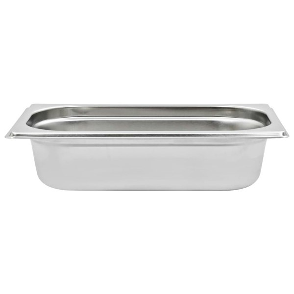 Berkfield Gastronorm Containers 8 pcs GN 1/4 65 mm Stainless Steel