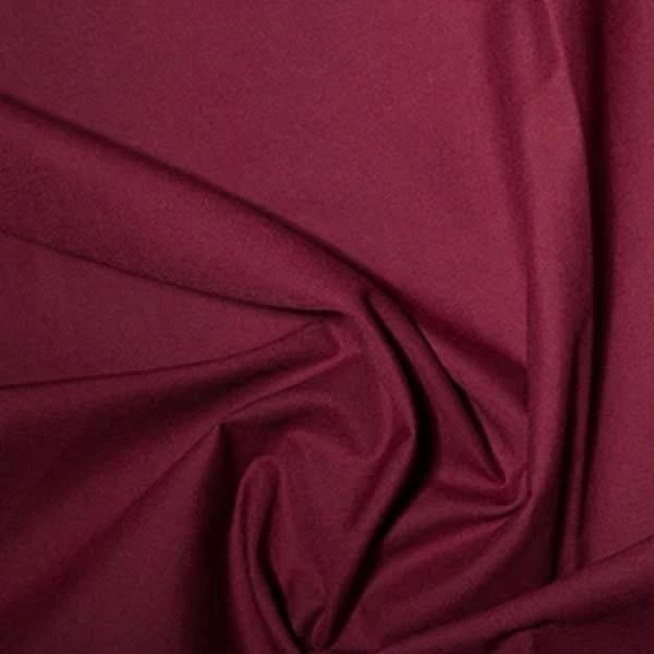 Minerva Core Range Premium Polycotton Dressmaking Fabric per metre, 112.5cm / 44" Wide - Wine