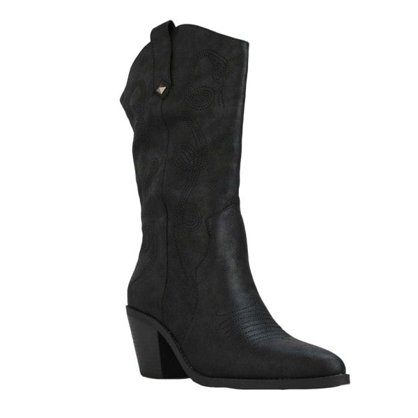 Rocket Dog Women's Feria Embroidered Cowboy Boots - Black