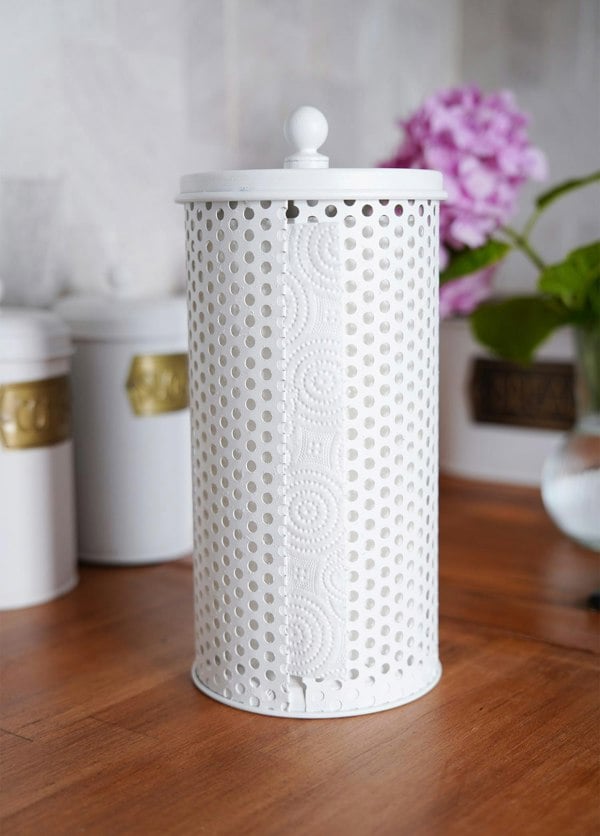 Rozi White Paper Towel Holder