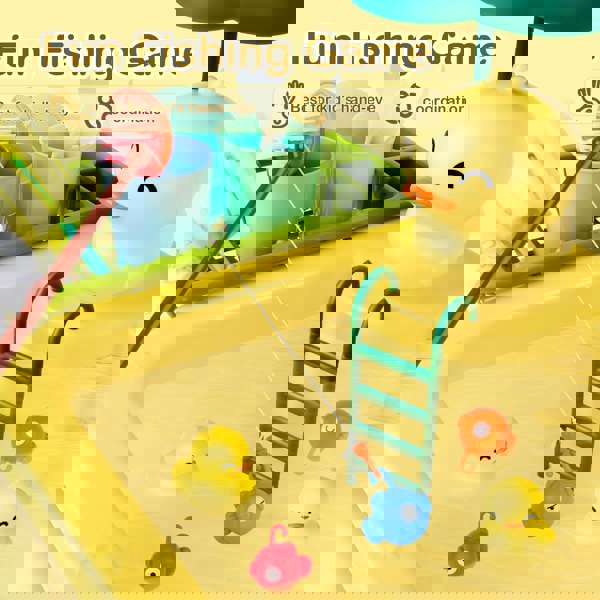 deAO Toys Kids Kitchen Toy Set – Duck Sink with Water, Dishwashing Playset & Accessories. Fun Role-Play Gift for Children