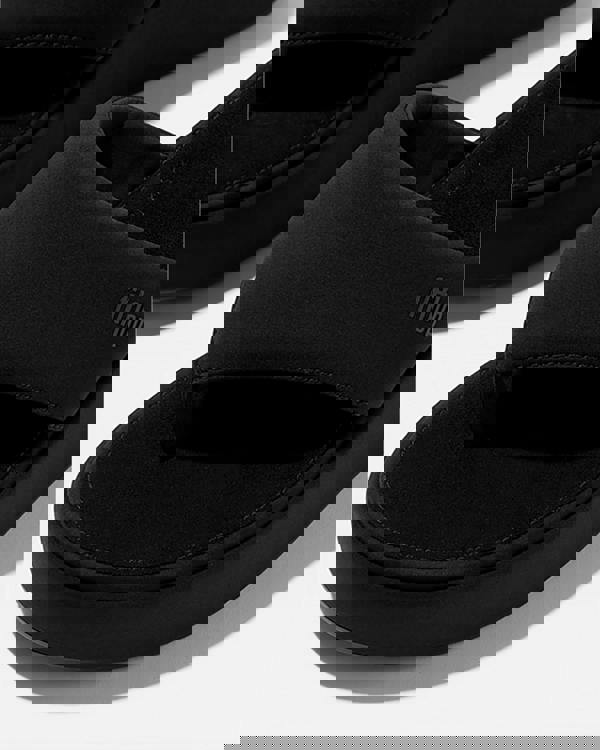 FitFlop PlatFForms Womens Wedge Toe-Post Sandals - All Black 090 - CHO - Designer Womens Sandals