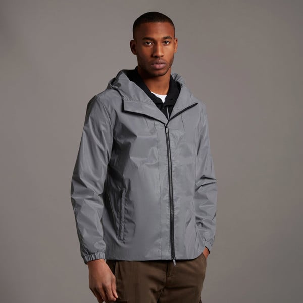 Lyle & Scott Lightweight Reflective Hooded Jacket - Grey