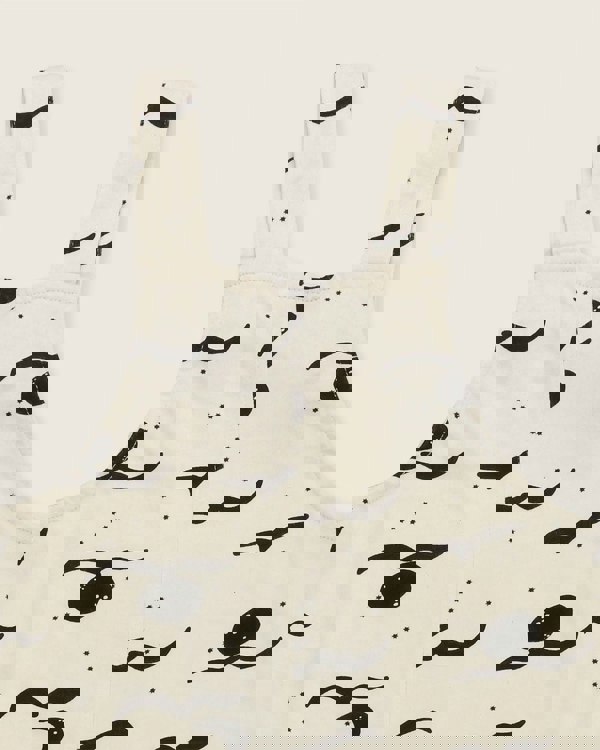 organic cotton Cream Moon Wave Print Dungarees - image 6