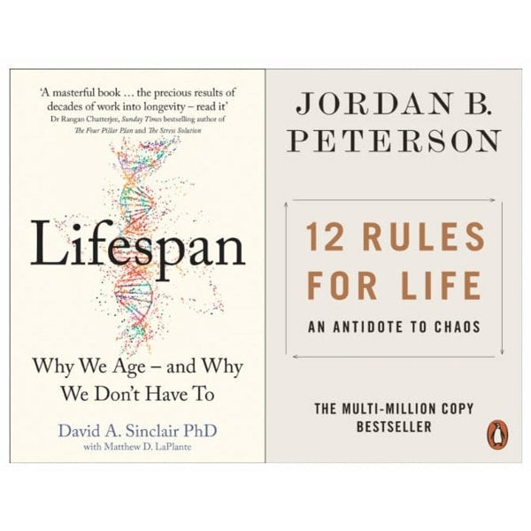 Lifespan Why We Age and Why We Dont Have To & 12 Rules for Life An Antidote to Chaos