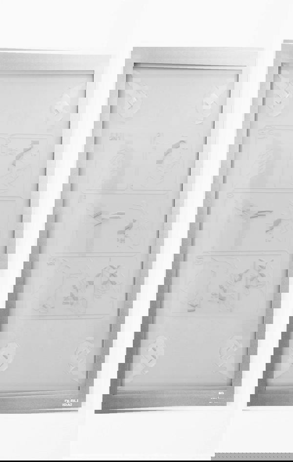 Durable DURAFRAME Wallpaper Self Adhesive Magnetic Signage Frame | A4 Silver