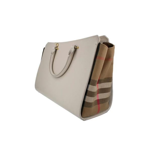 Burberry Banwell Medium Leather Handbag - Limestone