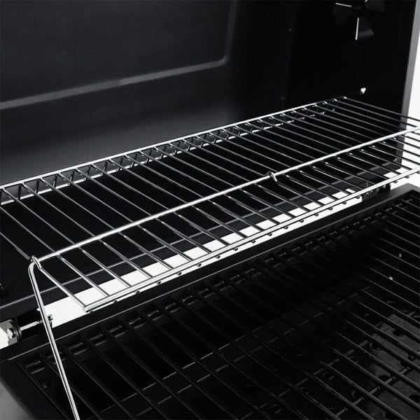 Charcoal Grill Barrel Wide 114.5cm w/ Side Shelves Garden BBQ Grill Living and Home