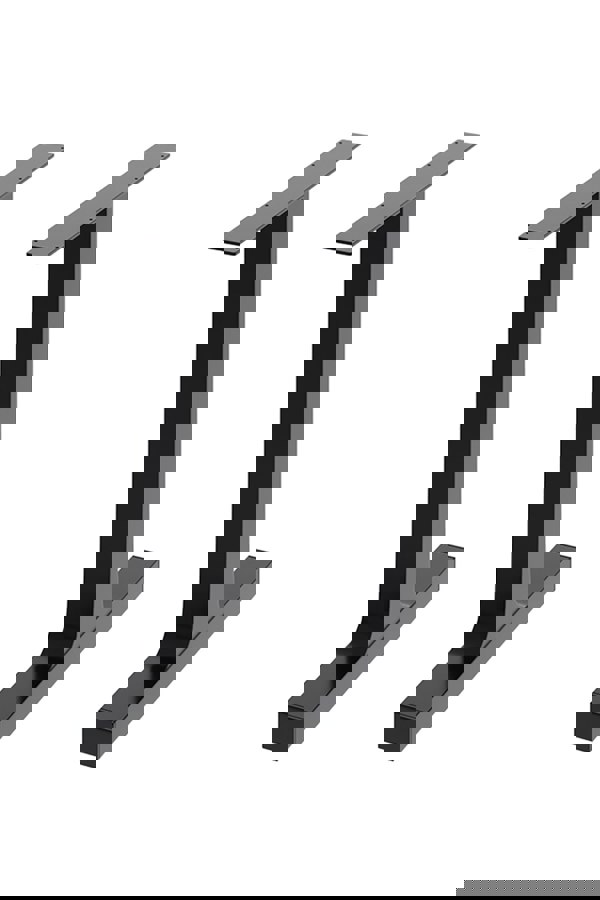 Living and Home 71cm/27.95 inch 2Pcs Black I-shaped Anti-Slip Metal Table Legs Furniture Replacement Legs for DiningTable, Desks and Workbenches