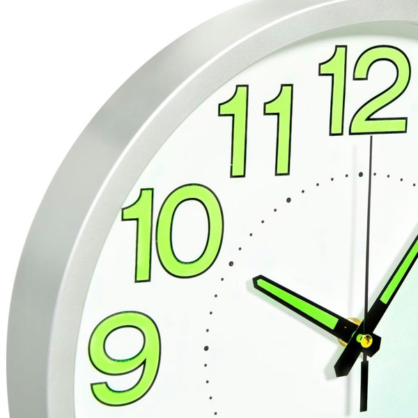 Berkfield Luminous Wall Clock White 30 cm