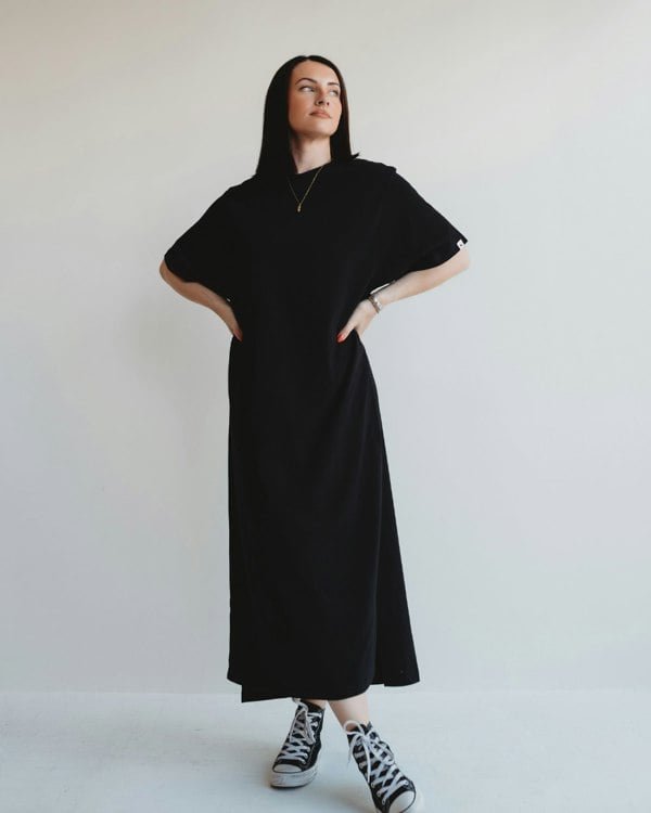 Ruby Black Maxi Dress - image 1