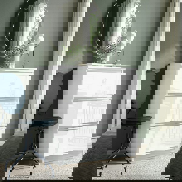 Carlton 3 Drawer Cabinet in Gloss White